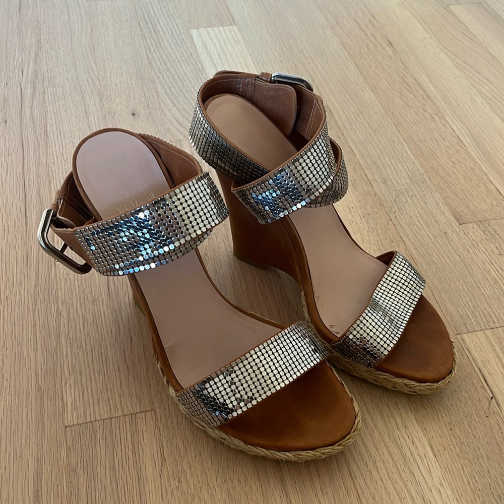 Stuart Weitzman heeled sandals leather upper